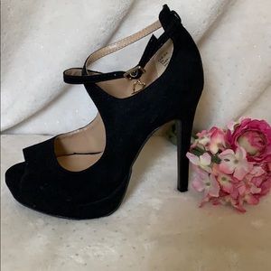 Black platform heels